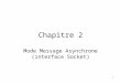1 Chapitre 2 Mode Message Asynchrone (interface Socket)