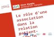 Le rôle dune association dans la relation patient-médecin Alain Olympie Association François Aupetit