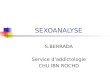 SEXOANALYSE S.BERRADA Service daddictologie CHU IBN ROCHD