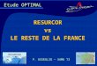 Etude OPTIMALRESURCORvs LE RESTE DE LA FRANCE P. USSEGLIO – SAMU 73 RESURCOR