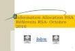 1 Information Allocation RSA Référents RSA- Octobre 2010