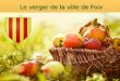 Le verger de la ville de Foix. Comment optimiser le verger Production : Fruit Utilisée par : Les habitants pour s'alimenter et augmenter leur charisme