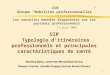 1 SIP Typologie d'itinéraires professionnels et principales caractéristiques de santé Marlène Bahu, Catherine Mermilliod (Drees) Thomas Coutrot, Camille