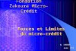 1 Fondation Zakoura Micro-Crédit N. AYOUCH juin 2005 Forces et Limites du micro-crédit