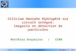 JJC03 Matthieu DespeisseDecember 1 st, 2003 Silicium Amorphe Hydrogéné sur circuit intégré: Imagerie et détection de particules Matthieu Despeisse / CERN