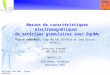 0 GDR Ondes- Nov 2007 – Pierre SABOUROUX e Mesure de caractéristiques électromagnétiques de matériaux granulaires avec EspiMu Pierre SABOUROUX, Jean Michel