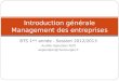 BTS 1 ière année - Session 2012/2013 Aurélie Ogoudjian Petit aogoudjian@cfa-bourges.fr Introduction générale Management des entreprises