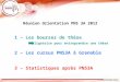 1 – Les bourses de thèse 2 – Les cursus PNS3A à Grenoble 3 – Statistiques après PNS3A Obligatoire pour entreprendre une thèse Réunion Orientation PNS 3A