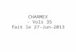 CHARMEX - Vols 35 fait le 27-Jun-2013. Concentration Totale SMPS 3D avec trajectoire au sol