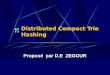 Distributed Compact Trie Hashing Proposé par D.E ZEGOUR