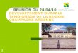1 REUNION DU 28/04/10 DEVELOPPEMENT DURABLE TEMOIGNAGE DE LA REGION CHAMPAGNE-ARDENNE