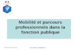 Mobilité et parcours professionnels dans la fonction publique PFRH Franche-Comté Présentation 03/06/2010