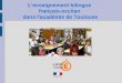 L'enseignement bilingue français-occitan dans l'académie de Toulouse