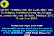 Atelier International sur Evaluation des Stratégies Antirétrovirales en Afrique: Recommandations de Saly, Sénégal 25-27 Novembre 2006 Professeur Papa Salif