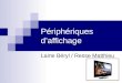 Périphériques daffichage Laine Béryl / Resse Matthieu