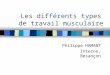 Les différents types de travail musculaire Philippe HAMANT Interne, Besançon