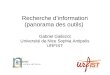 Recherche dinformation (panorama des outils) Gabriel Gallezot Université de Nice Sophia Antipolis URFIST