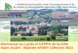 EPLEFPA de La Côte Saint André Date : 19 juin 2012  Létablissement public local denseignement et de formation professionnelle