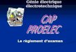 Le règlement dexamen Génie électrique électrotechnique