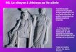 H1. Le citoyen à Athènes au Ve siècle stèle en marbre, 337 av. JC, agora, Athènes. La démocratie couronne le peuple : Image allégorique sur une stèle exposée