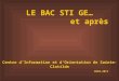 LE BAC STI GE… et après Centre dInformation et dOrientation de Sainte-Clotilde 2010-2011
