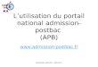 Réalisation SAIO/EP - APB 2012 Lutilisation du portail national admission-postbac (APB) 