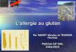 Lallergie au gluten Par MADET Nicolas et TEISSIER Thomas Maîtrise IUP SIAL 2004/2005