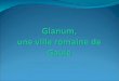 Situons Glanum sur Google Earth puis sur Portail IGN La vie à Glanum sous lEmpire romain : visite des vestiges et description de la vie quotidienne 