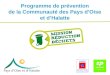 Programme de prévention de la Communauté des Pays dOise et dHalatte