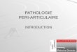 PATHOLOGIE PERI-ARTICULAIRE INTRODUCTION. 2 Pathologie péri-articulaire Structures péri-articulaires –Tendons, enthèses, gaines synoviales, bourses
