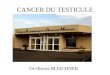 CANCER DU TESTICULE Dr Olivier BLEICHNER. QUELLE EST LA FREQUENCE DU CANCER DU TESTICULE? 1 à 2 % des cancers chez l'homme 3,5 % des tumeurs urologiques