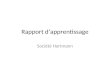 Rapport dapprentissage Société Hartmann. Hartmann France