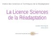 GUIDE PRATIQUE 2013-2014 Institut des Sciences et Techniques de la Réadaptation