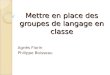 Mettre en place des groupes de langage en classe Agnès Florin Philippe Boisseau