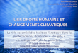 Les « réfugiés » climatiques dans le monde et labsence de protection juridique dédiée Les « réfugiés » climatiques de lArctique et la pétition des Inuit