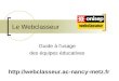 Le Webclasseur Guide à l'usage des équipes éducatives 