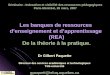 Séminaire - Indexation et visibilité des ressources pédagogiques Paris-Montréal, 26 mars, 2007 Les banques de ressources denseignement et dapprentissage