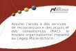 Assurer laccès à des services de reconnaissance des acquis et des compétences (RAC): le modèle organisationnel implanté au Cégep Marie-Victorin