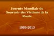 Journée Mondiale du Souvenir des Victimes de la Route 1993-2013