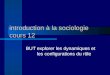 Introduction à la sociologie cours 12 BUTexplorer les dynamiques et les configurations du rôle