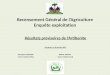Recensement Général de lAgriculture Résultats provisoires de lArtibonite Gonaïves, le 18 janvier 2012 Georges B. BOLIVAR Rideler PHILIUS Coord. National