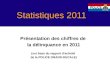 Statistiques 2011 Présentation des chiffres de la délinquance en 2011 (sur base du rapport dactivité de la POLICE GRAND-DUCALE)