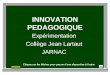 INNOVATION PEDAGOGIQUE Expérimentation Collège Jean Lartaut JARNAC Cliquez sur les flèches pour passer dune diapositive à lautre