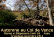 Automne au Col de Vence Photos et Diaporama 2min 30 Alain Grandjean novembre 2012