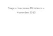 Stage « Nouveaux Directeurs » Novembre 2013. Ecoute musicale Extrait de film 34 – 41