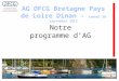 Notre programme dAG. Programme Assemblée Générale : 1) Accueil de la DFCG Rennes – Vincent et Sébastien 2) Introduction sur le dynamisme du pays de Dinan