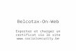 Belcotax-On-Web Exporter et charger un certificat via le site 
