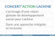CONCERTACTION LACHINE Larrimage dune vision globale de développement social pour Lachine Dans une approche intégrée et inclusive