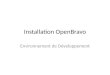 Installation OpenBravo Environnement de Développement