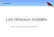 Les réseaux mobiles Auteur : Benoît Fourestié, Orange Labs